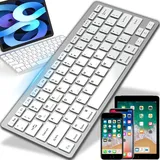 Retoo Tastatur Kabellose Wireless Keyboard mit Tasten, QWERTY Natürliches Tippen, 2,4 GHz, Funkverbindung, Kompatibel mit PC Notebook, Laptop Retoo