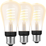 Philips Hue Filamentlampe White Ambiance Edison E27 3er-Pack