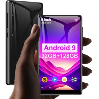 160GB MP3 Player mit Bluetooth WiFi, MECHEN 5" IPS Touchscreen 1080P Android MTK 8-Kern Streaming MP4 Player, Vorinstalliert Spotify Audible Deezer Amazon Music