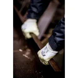Arbeitshandschuhe | 12 Paar Nitras Nitrilhandschuhe | gebleicht | Gr. 10