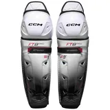 Ccm Schienbeinschützer CCM JetSpeed FT8 Pro Senior 16 Zoll - Weiß,Schwarz - 16′′