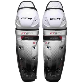 Ccm Schienbeinschützer CCM JetSpeed FT8 Pro Senior 16 Zoll - Weiß,Schwarz - 16′′