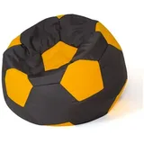 go gift Sitzsack, Gelb, Schwarz, Oxford-Fußball