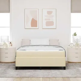 vidaXL Boxspringbett 160 x 200 cm Creme