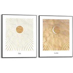 Reinders! Poster »Sonne und Mond« Reinders! Farbe Bild(er): goldfarben