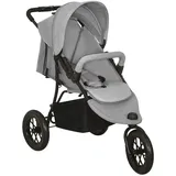 vidaXL Kinderwagen hellgrau