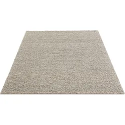 Wollteppich »Ainhoa«, rechteckig, 12 mm Höhe, einfarbig, Wolle, Handweb Teppich, Wohnzimmer, Schlafzimmer, Esszimmer, 87026710-1 sand 12 mm