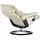 Stressless Relaxsessel Reno Leder 83 x 110 x 76 cm creme mit Hocker