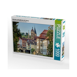 CALVENDO Puzzle CALVENDO Puzzle Altstadt und Stadtkirche St. Diony, 1000 Puzzleteile