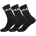 Unisex 3er Pack Stretch schwarz 35-38