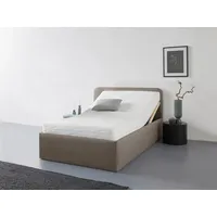 Westfalia Schlafkomfort Polsterbett "Rostock", beige (dunkel beige), L:210cm, Bezug