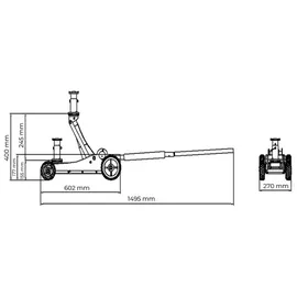 Holzmann Maschinen Wagenheber Stahl 1,5 t rot