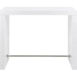 SalesFever Bartisch 130 x 105 x 60 cm Weiß Hochglanz