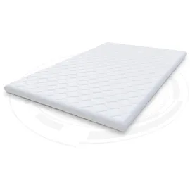 Fdm Matratzentopper Latex-Kaltschaum 140 x 200 cm weiß