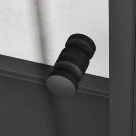 SoGood doporro Duschkabine Schiebetür Duschabtrennung 90x120cm Eckeinstieg Klarglas Eckdusche Esg Glas Höhe 190cm schwarz Ravenna16l K - Schwarz,