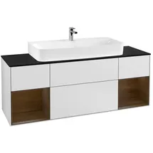 Villeroy & Boch V&B Waschtischunterschrank Finion 160cm, Reg wal ven, White matt lacquer
