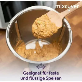 Mixcover nachhaltiger Holz-Spatel für Thermomix TM7 TM6,TM5,TM31 Drehkellenspatel Teigschaber