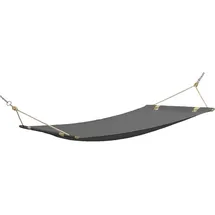 konsimo® Hängematte LENGER Hängematte (Hängematte), hergestellt in der EU, bequem und robust grau