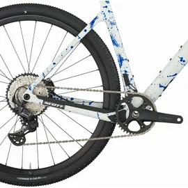 Scott Addict Gravel 30 2026 28 Zoll RH 12K Unisex white/splatter blue