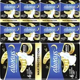 Pufai Damenbinden Night Extra Lang mit Flügeln BigPack Pads Binden (Größe 6) Damenbinden 14 STÜCK x 5 Packungen