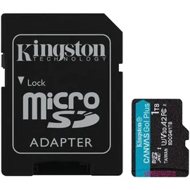 Kingston Canvas Go! Plus Gen4 1TB microSDXC Speicherkarte (200 MB/s, A2 U3) mit Adapter