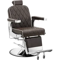 physa Friseurstuhl mit Fußstütze - 58 - 71 cm - 150 kg - Braun PHYSA FOXLEY BROWN