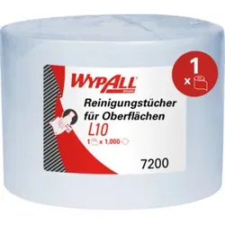 WypAll L10 Reinigungstücher für Oberflächen, 1 Blaue Rolle x 1.000 Papier-Wischtücher