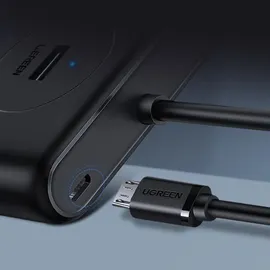 UGREEN USB A/USB C to 4 Port USB 3.0 Hub Schwarz