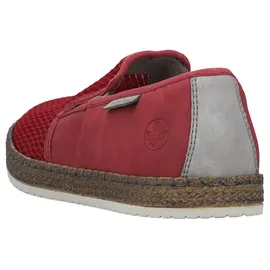 Rieker Espadrille Herren Grau/Rot 44