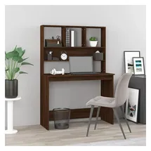 vidaXL Schreibtisch mit Regal Braun Eiche 102x45x148 cm Holzwerkstoff