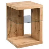 M2 Kollektion Beistelltisch Domingo Holzoptik Braun Wildeiche