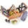 sänger Picknickkorb Sylt 24-teiliges Set für 4 Personen Abmessungen onesize cm braun