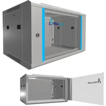 Extralink 19 Zoll Netzwerkschrank 6U 600x450, Wand/Stand