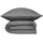SCHIESSER Ella Uni Dunkelgrau 155 x 220 cm + 80 x 80 cm