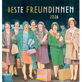 Korsch Verlag Beste Freundinnen Aufstellbarer Postkartenkalender 2026 Mehrfarbig