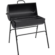 vidaXL Grill mit 2 Grillrosten schwarz