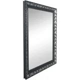 Mirrors and More Rahmenspiegel Tanja 55 x 70 cm Schwarz/Silber