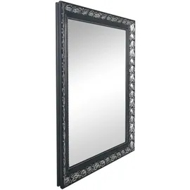 Mirrors and More Rahmenspiegel Tanja 55 x 70 cm Schwarz/Silber
