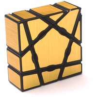 Yealvin 1x3x3 Ghost Cube 133 Speed Magic Cube Puzzle Würfel Floppy 3x3x1 Gold Aufkleber Zauberwürfel
