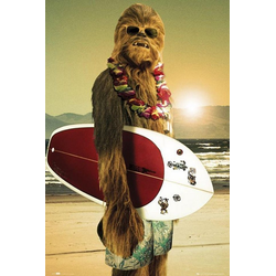 Star Wars Poster Star Wars Poster Chewbacca Surfin'