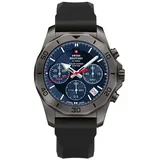 Swiss Military SMS34072.08 Solar Chronograph 44mm 10ATM - Schwarz/Schwarz