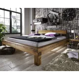 Massivholz »Vancouver 1« Wildeiche Balkenbett 160x220 cm