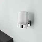 viverso x cube Seifenspender Ø 77,5 H: 126 T: 105 mm, Wandmontage, VC1100CR,