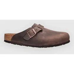 Birkenstock Boston Natural Leather Oiled Sandalen habana Gr. 44