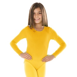 Kinder-Langarmbody, gelb