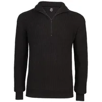 Brandit Textil Brandit Marine Pullover Troyer, schwarz, Größe 5XL
