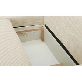 Sofa.de Ecksofa mit Schlaffunktion ¦ beige ¦ Maße (cm): B: 275 H: 91 T: 173.0