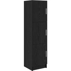 vidaXL Schwarzes Eichen-Sideboard Schwarze Eiche MDF und Holzfurnier