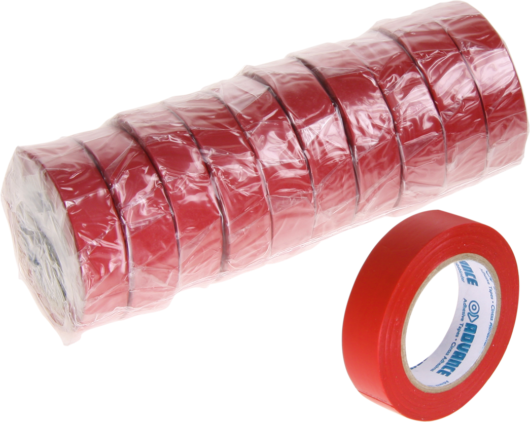  PVC-Isolierband VPE 10 Stück rot 