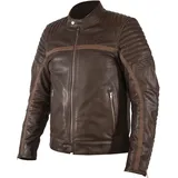 Rukka Yorkton Motorrad Lederjacke, braun, 48